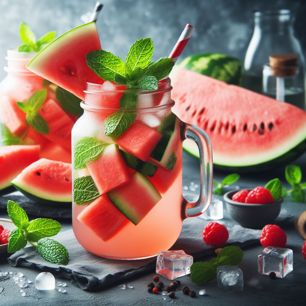 Refreshing Watermelon Mint Cooler