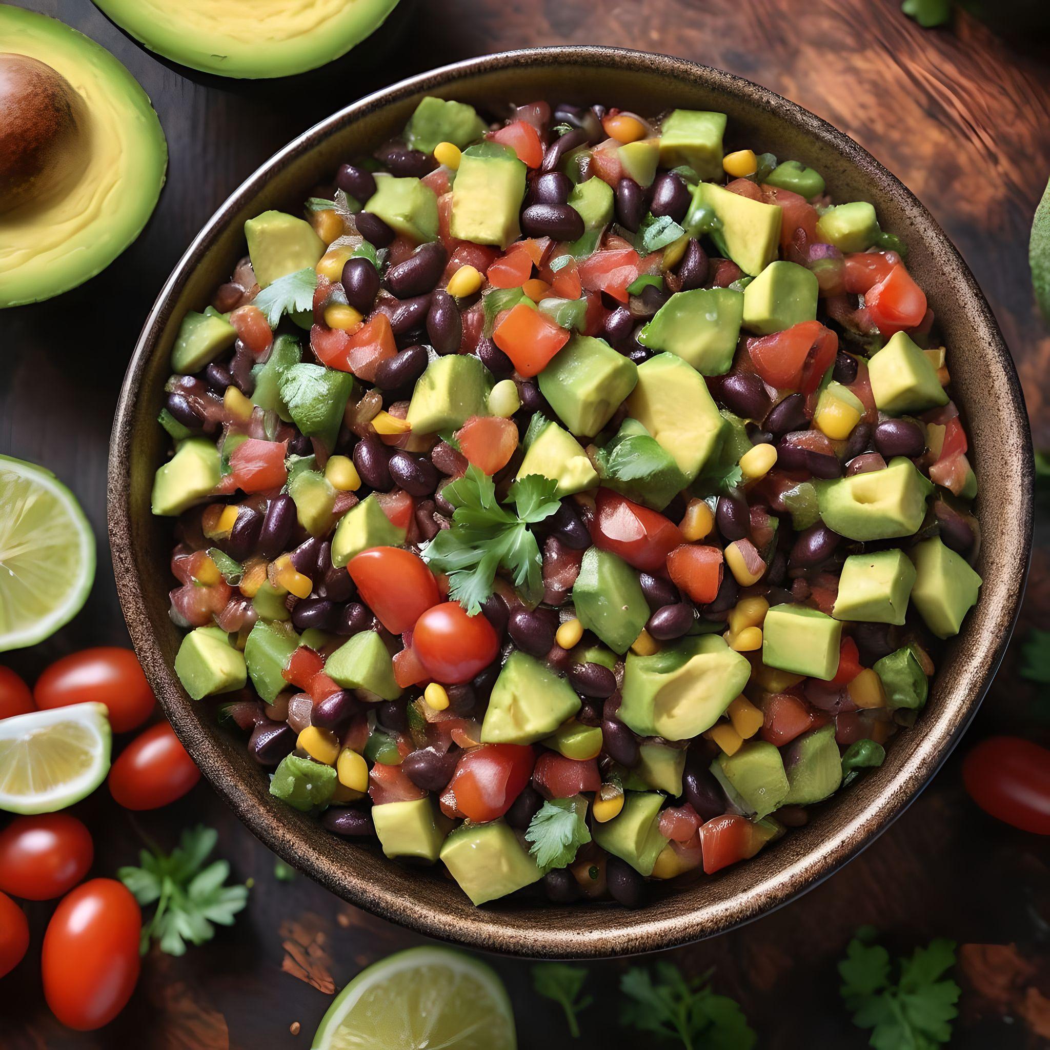 Zesty Avocado and Black Bean Salsa