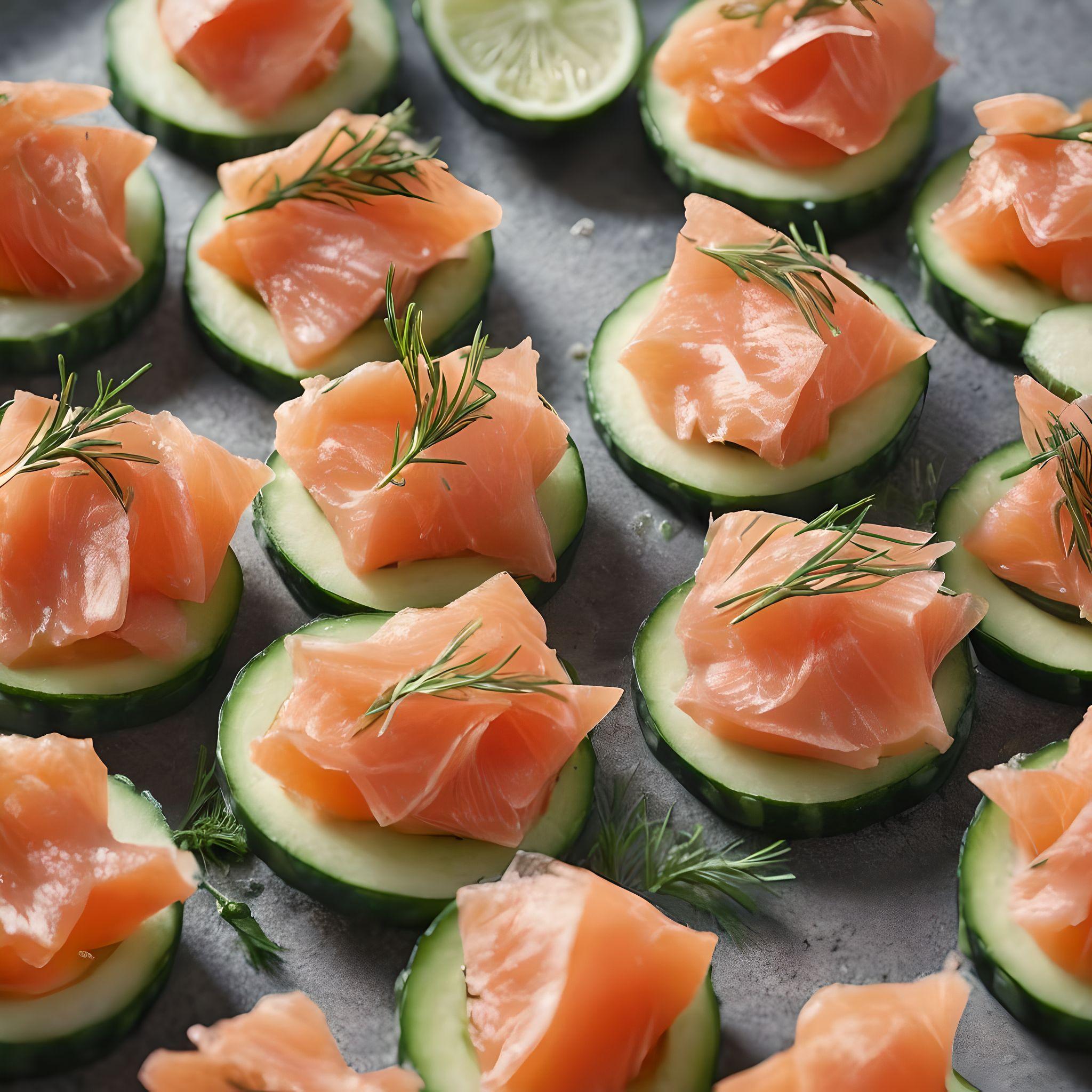 Smoked Salmon Cucumber Bites