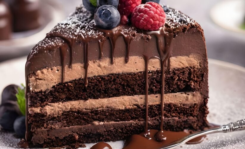 Heavenly Chocolate Mousse Cake