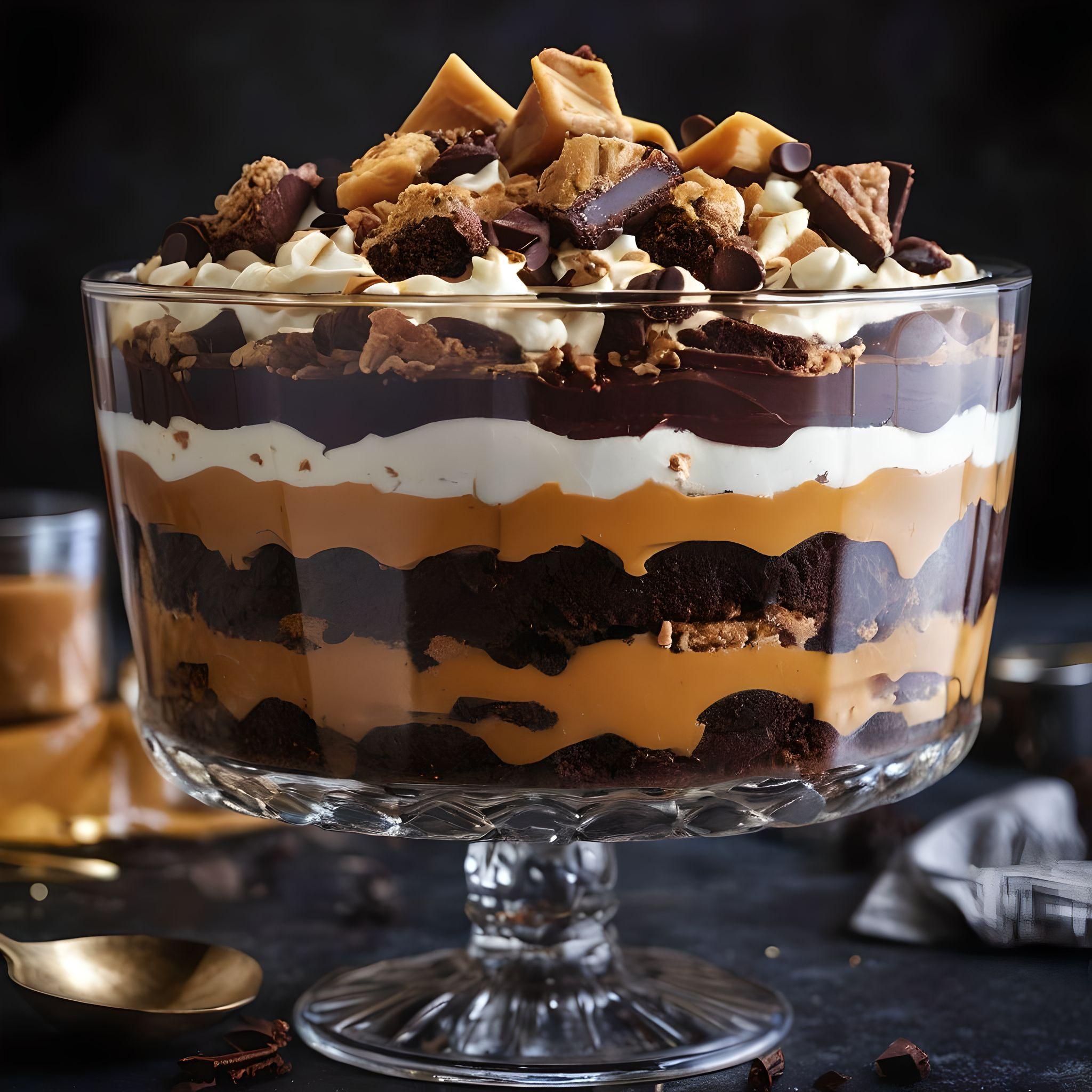 Decadent Salted Caramel Brownie Trifle