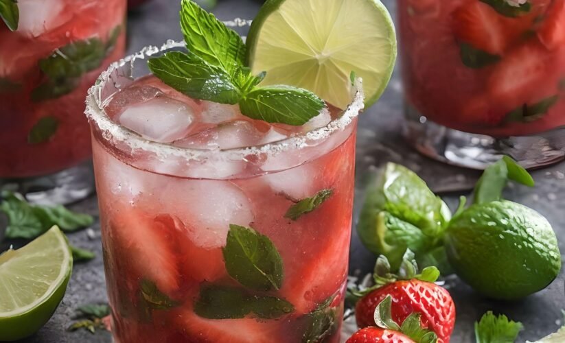 Strawberry Coconut Mojito