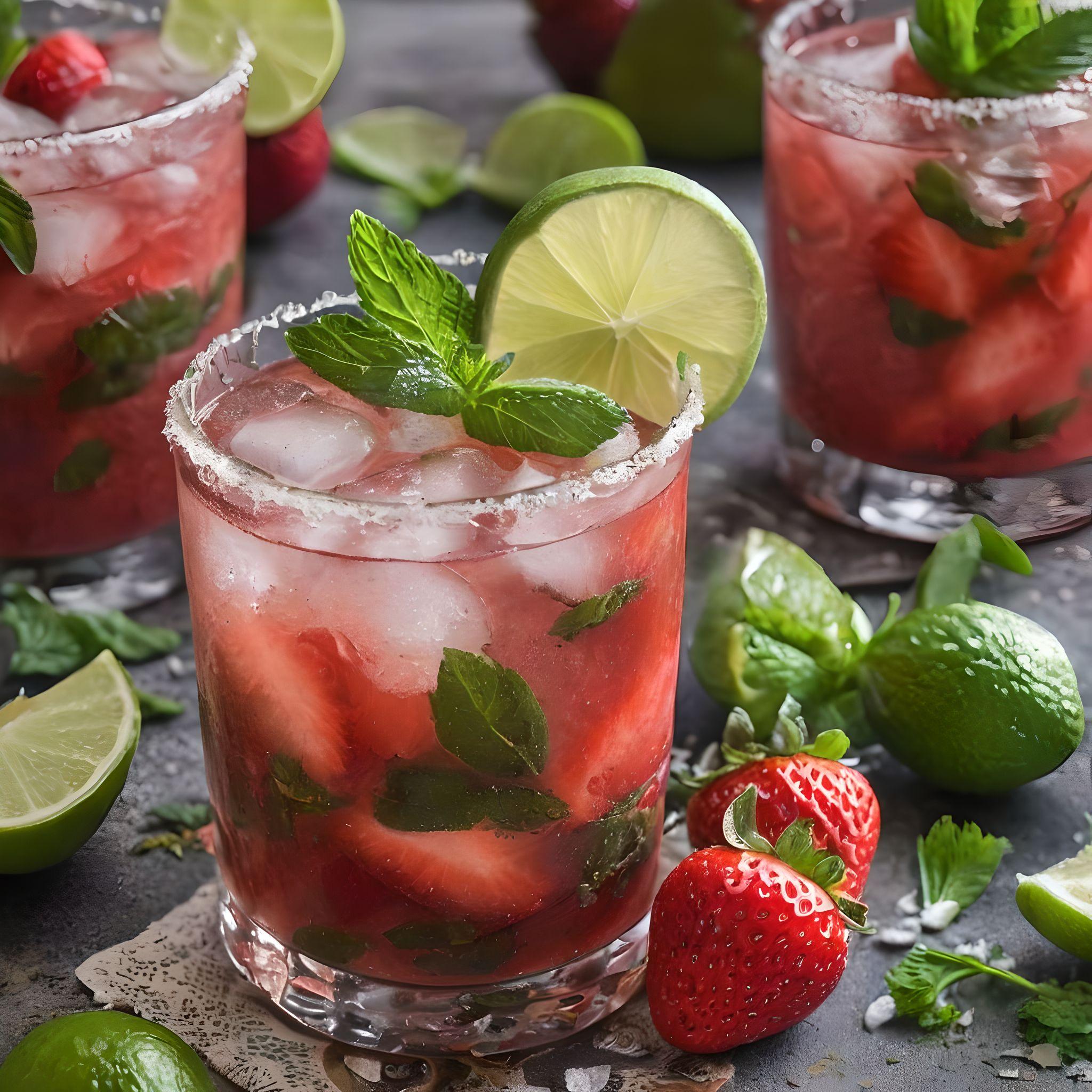 Strawberry Coconut Mojito