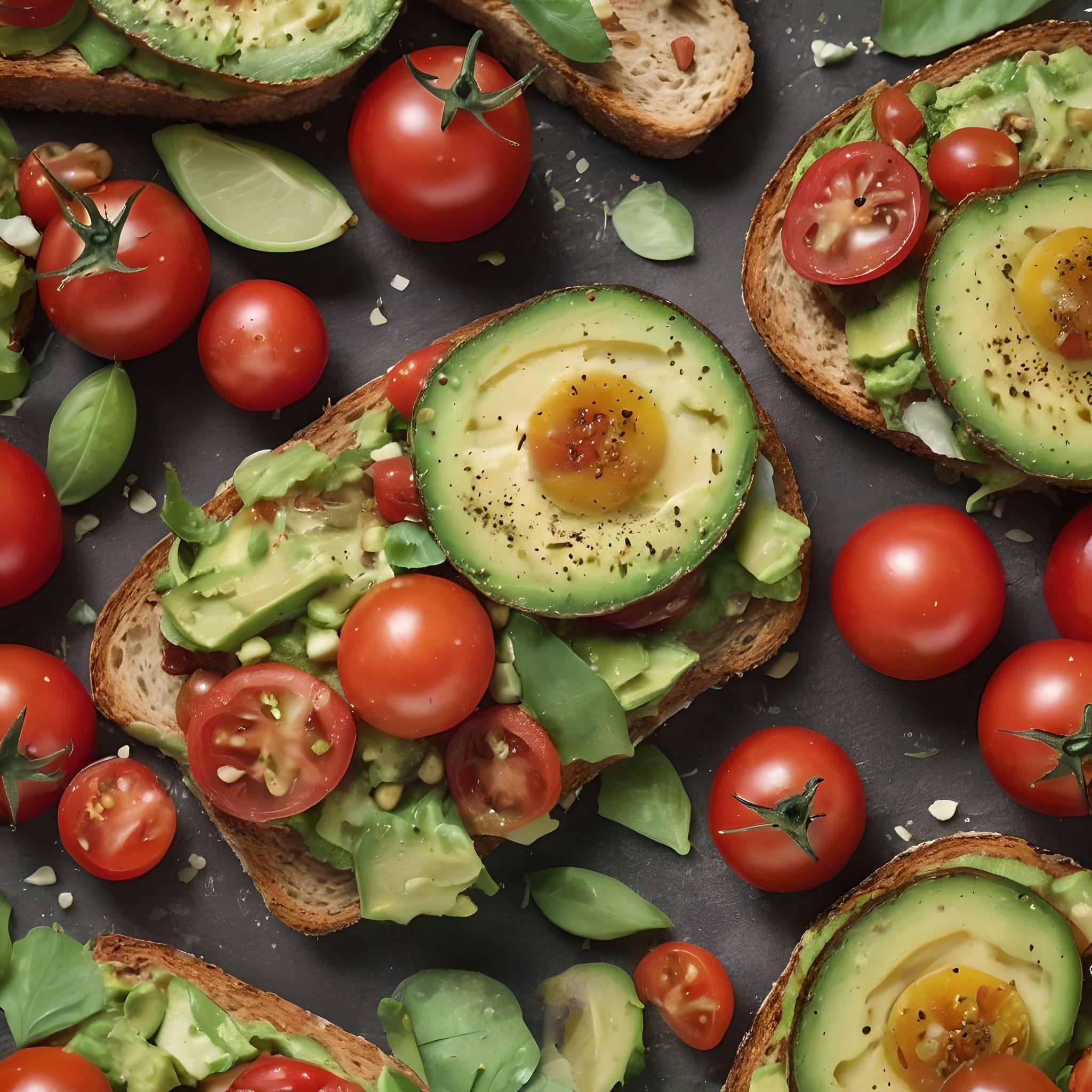 Avocado Toast with Cherry Tomatoes Recipe