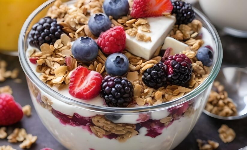 Greek Yogurt Parfait with Berries and Granola Recipe