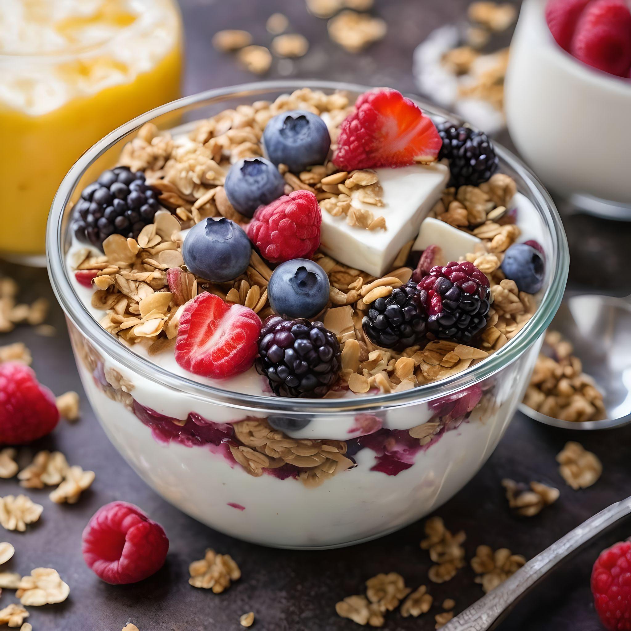 Greek Yogurt Parfait with Berries and Granola Recipe