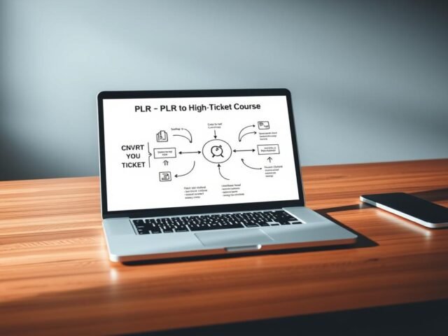 Convert PLR to High-Ticket Course