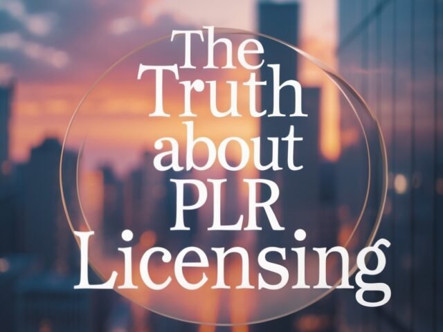 The Real Truth About PLR Licensing