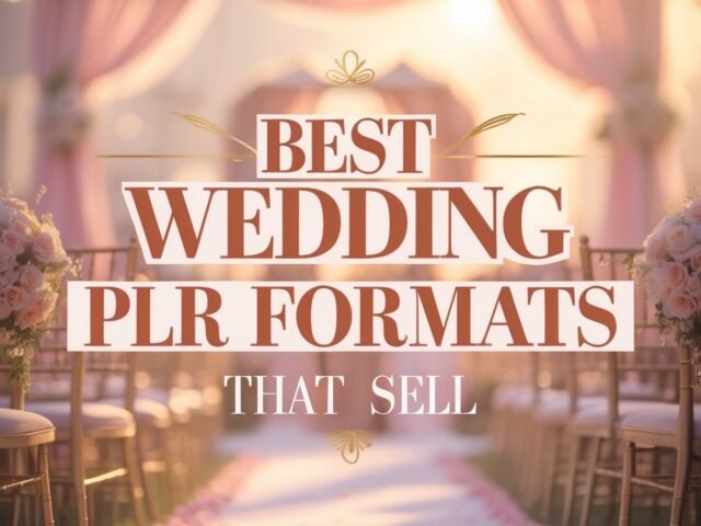 Best Wedding PLR Formats That Sell : What Buyers Are Really Purchasing