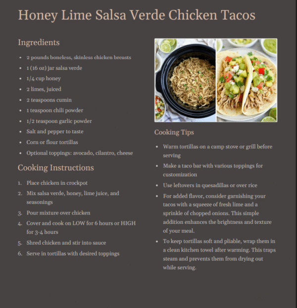 Camping Crockpot Recipes - Image 4