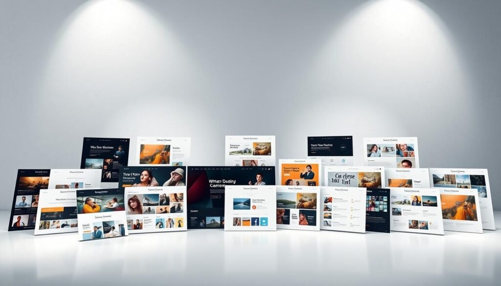 A high-quality collection of Canva templates with resell rights, showcased in a sleek, modern presentation. The foreground features a variety of template thumbnails artfully arranged, highlighting their diverse designs and applications. The middle ground showcases a selection of these templates in use, demonstrating their versatility and visual appeal. The background is a clean, minimalist environment with subtle textures and gradients, creating a sense of sophistication and professionalism. Soft, directional lighting accentuates the templates' details and creates depth, while a slightly low camera angle emphasizes the collection's comprehensive nature. The overall mood is one of inspirational elegance, inviting the viewer to explore the powerful potential of these resellable Canva templates.