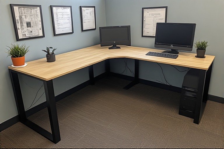Corner L-Shaped Desk System