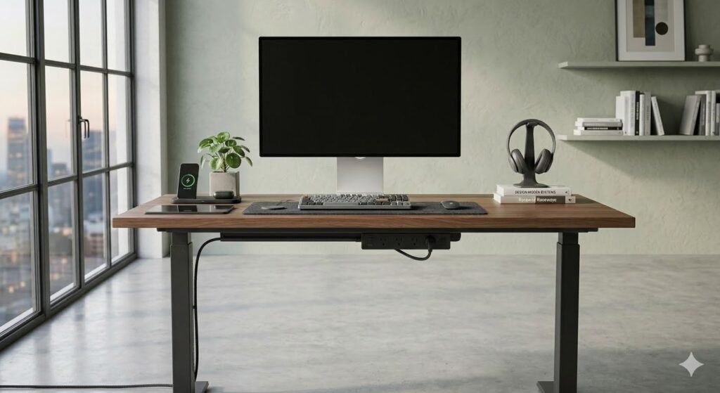 wireless desk setup minimal cables