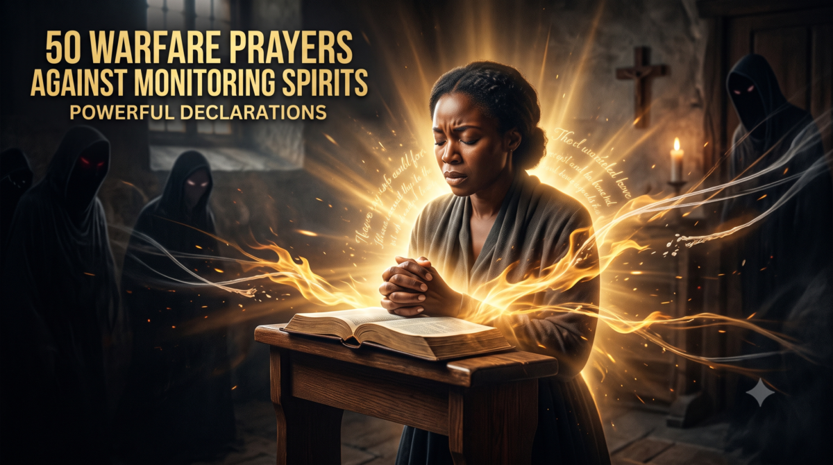 50 Warfare Prayers Against Monitoring Spirits | Powerful Declarations for Demonic Surveillance