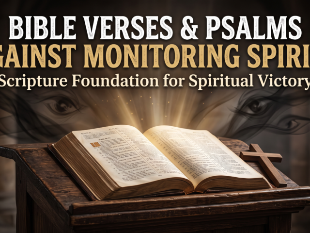 Bible Verses & Psalms Against Monitoring Spirits: Scripture Foundation for Spiritual Victory