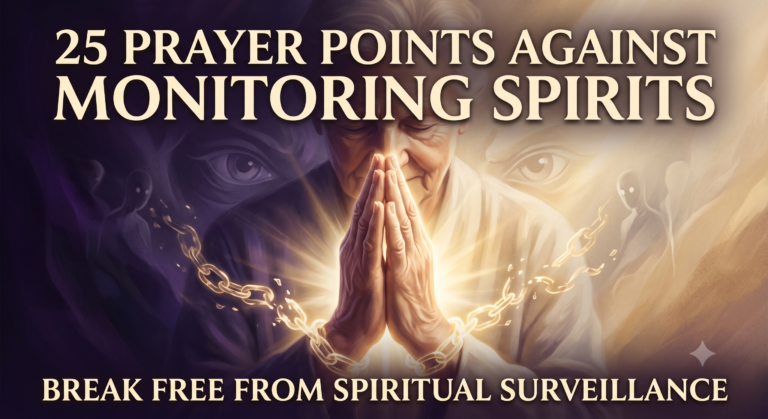 prayers against monitoring spirits