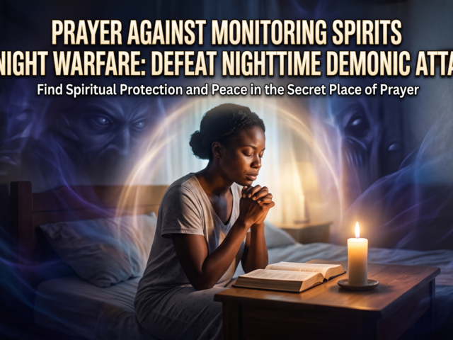 Prayer Against Monitoring Spirits Midnight Warfare: Defeat Nighttime Demonic Attacks