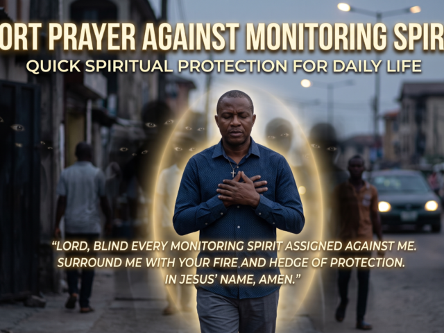 Short Prayer Against Monitoring Spirits: Quick Spiritual Protection for Daily Life