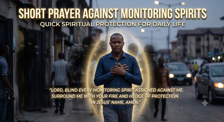 short prayer against monitoring spirits