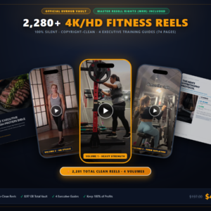 Turnkey Fitness Empire Master Suite: 2,281 HD Video Reels & 4 Executive Training Guides (Commercial MRR License)