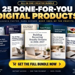 25-Product Done-For-You Digital Storefront in a Box — 2026–2027 Edition (MRR / PLR License)