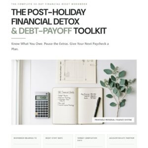 The Post-Holiday Financial Detox & Debt-Payoff Toolkit (30-Day Financial Reset Workbook)